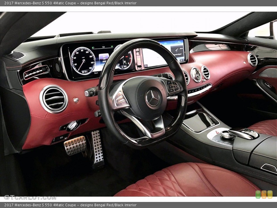 designo Bengal Red/Black 2017 Mercedes-Benz S Interiors