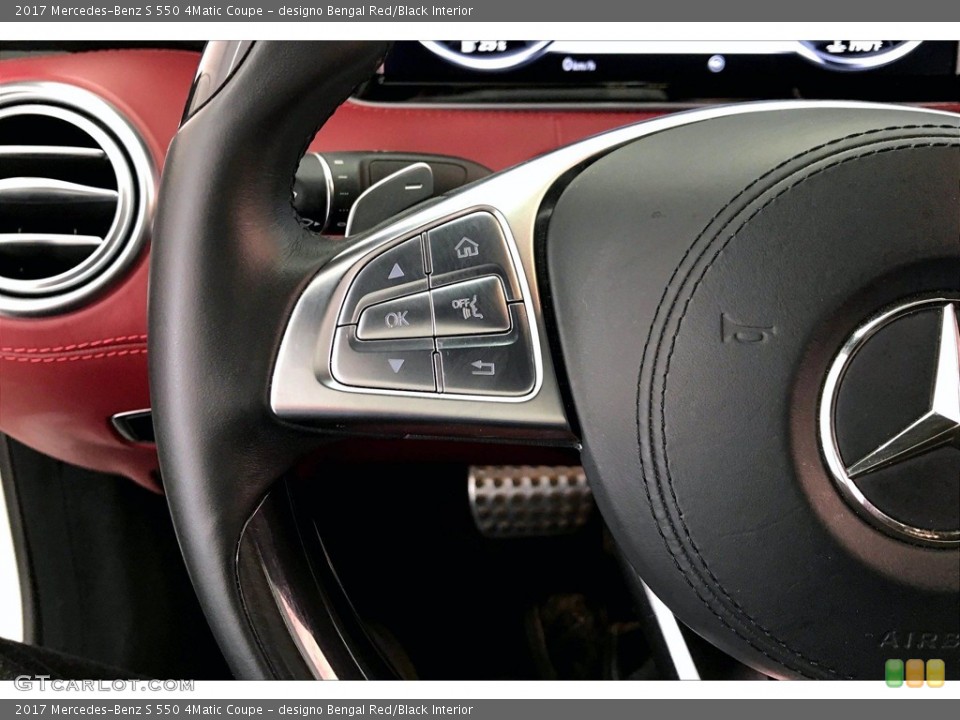designo Bengal Red/Black Interior Controls for the 2017 Mercedes-Benz S 550 4Matic Coupe #139945908