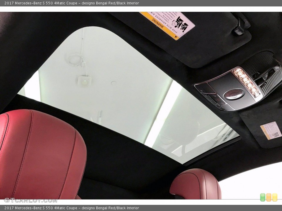 designo Bengal Red/Black Interior Sunroof for the 2017 Mercedes-Benz S 550 4Matic Coupe #139946020