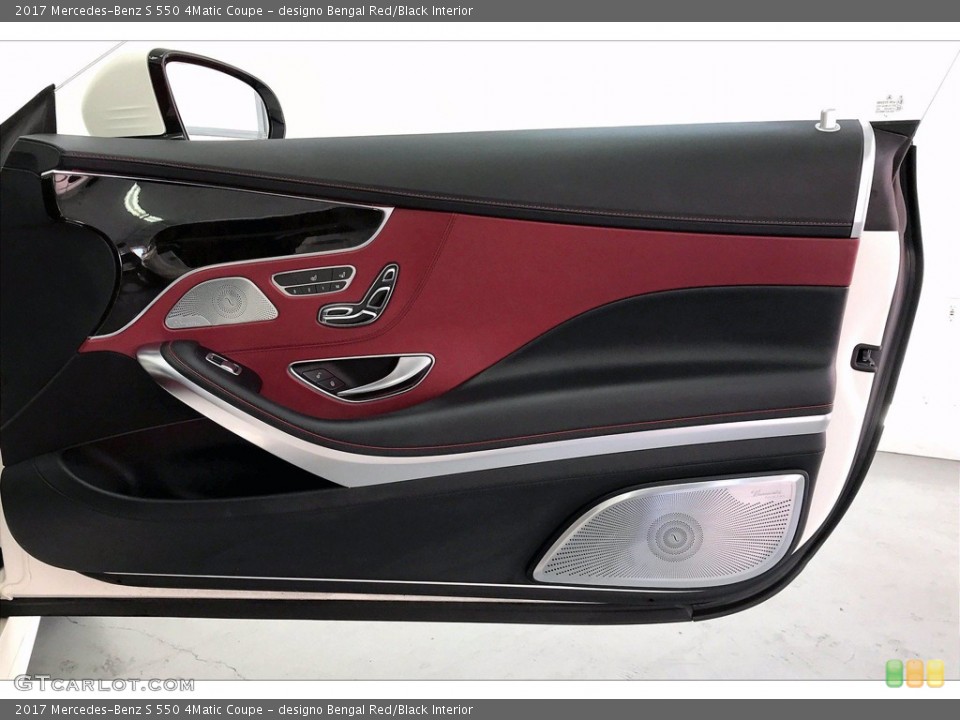 designo Bengal Red/Black Interior Door Panel for the 2017 Mercedes-Benz S 550 4Matic Coupe #139946079