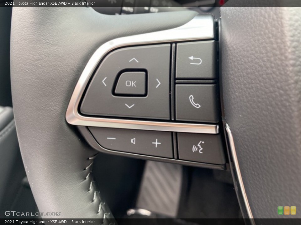 Black Interior Steering Wheel for the 2021 Toyota Highlander XSE AWD #139946295