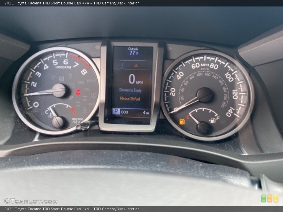 TRD Cement/Black Interior Gauges for the 2021 Toyota Tacoma TRD Sport Double Cab 4x4 #139946763
