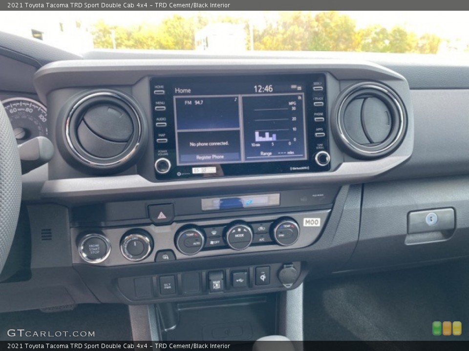 TRD Cement/Black Interior Controls for the 2021 Toyota Tacoma TRD Sport Double Cab 4x4 #139946778