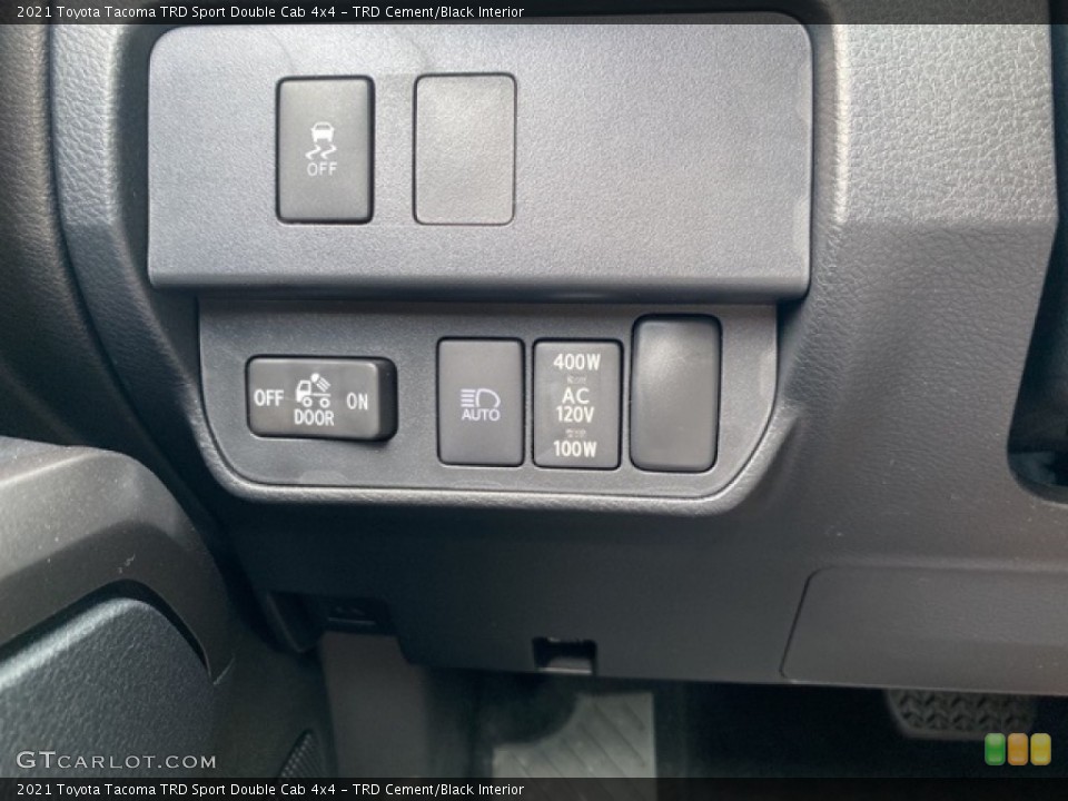 TRD Cement/Black Interior Controls for the 2021 Toyota Tacoma TRD Sport Double Cab 4x4 #139946817