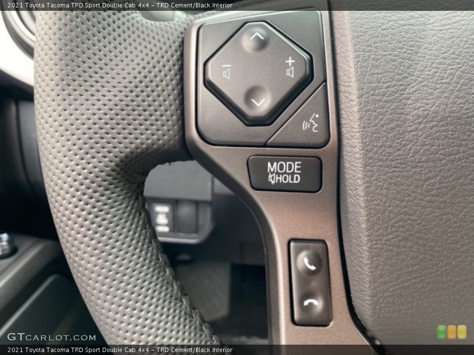 TRD Cement/Black Interior Steering Wheel for the 2021 Toyota Tacoma TRD Sport Double Cab 4x4 #139946835