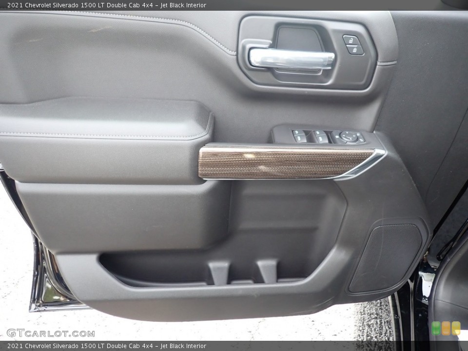 Jet Black Interior Door Panel for the 2021 Chevrolet Silverado 1500 LT Double Cab 4x4 #139947609