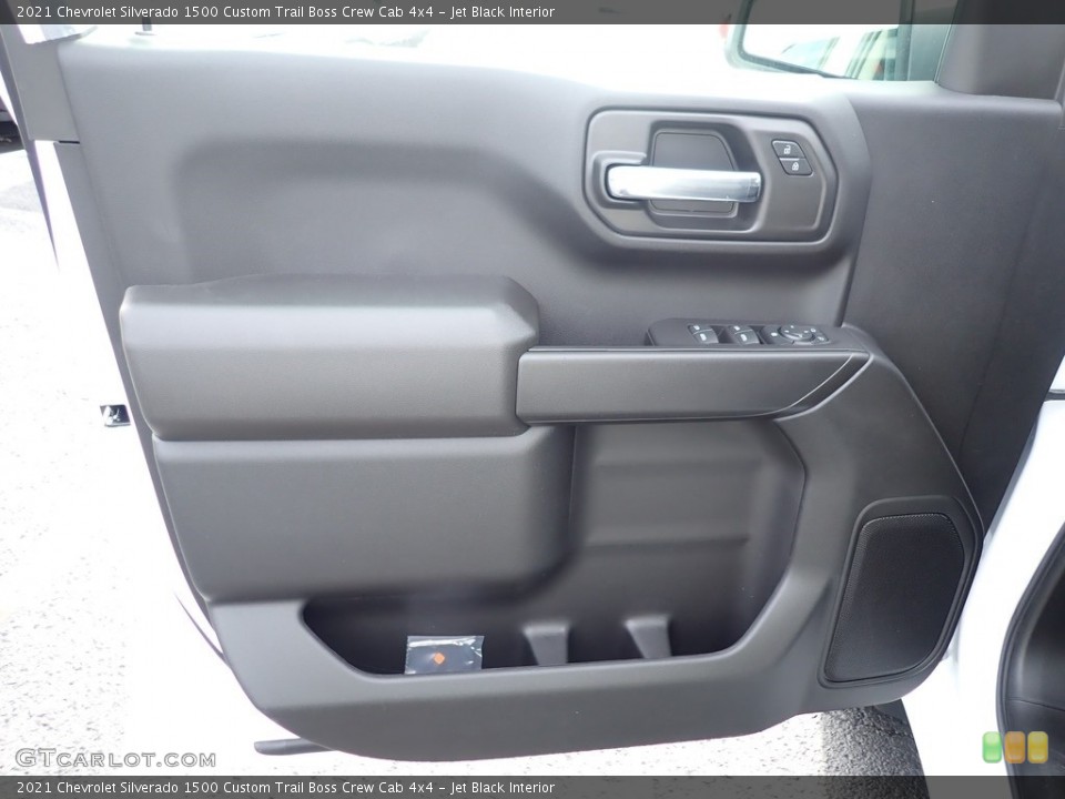 Jet Black Interior Door Panel for the 2021 Chevrolet Silverado 1500 Custom Trail Boss Crew Cab 4x4 #139947942