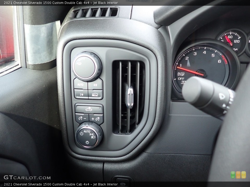 Jet Black Interior Controls for the 2021 Chevrolet Silverado 1500 Custom Double Cab 4x4 #139948347