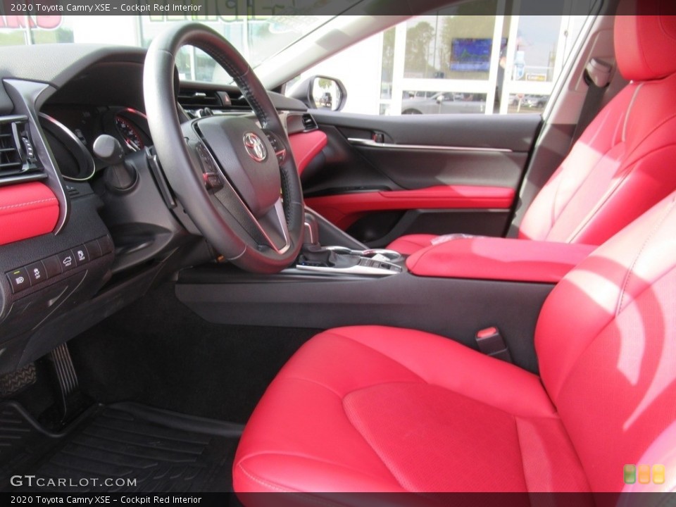 Cockpit Red Interior Front Seat for the 2020 Toyota Camry XSE #139948503