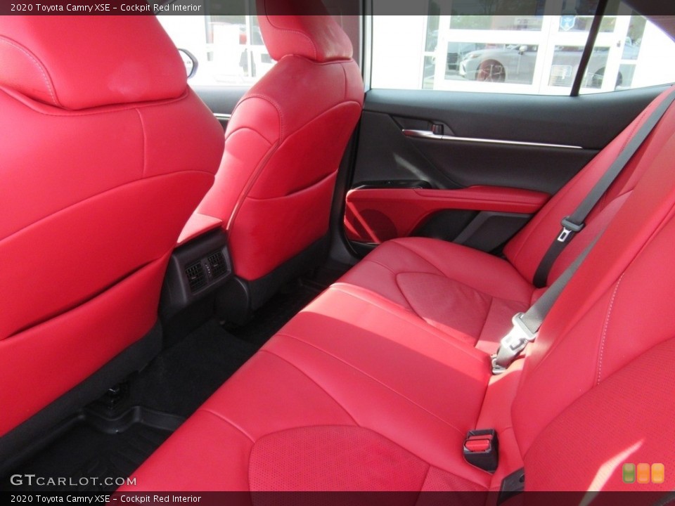 Cockpit Red Interior Rear Seat for the 2020 Toyota Camry XSE #139948516
