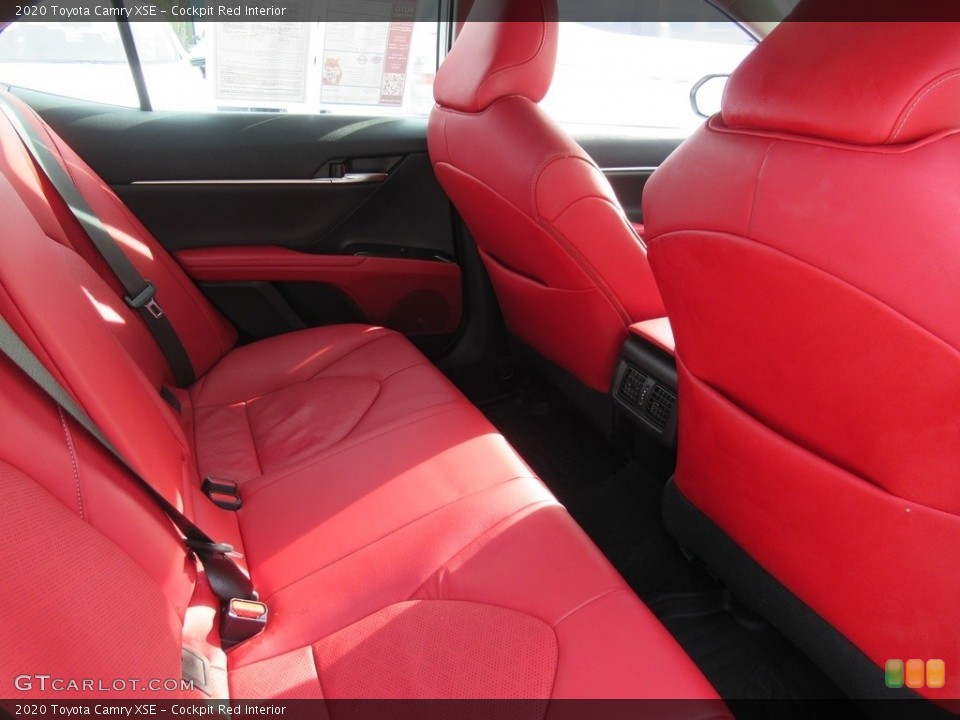 Cockpit Red Interior Rear Seat for the 2020 Toyota Camry XSE #139948548