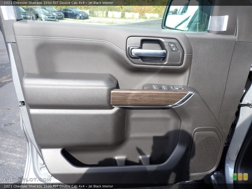 Jet Black Interior Door Panel for the 2021 Chevrolet Silverado 1500 RST Double Cab 4x4 #139948608