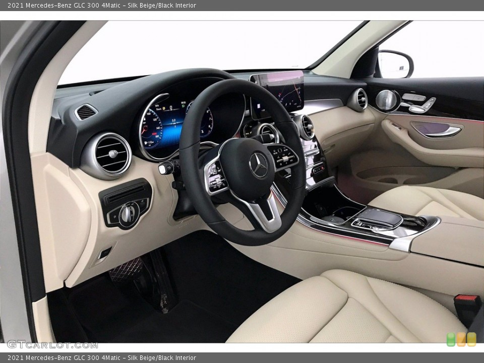 Silk Beige/Black Interior Photo for the 2021 Mercedes-Benz GLC 300 4Matic #139948719