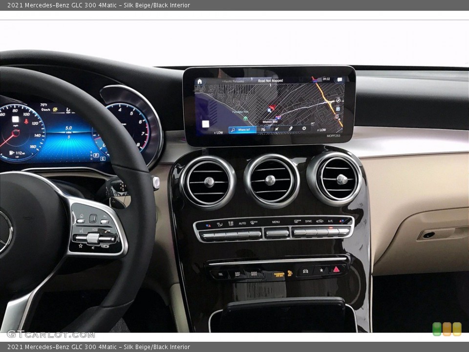 Silk Beige/Black Interior Controls for the 2021 Mercedes-Benz GLC 300 4Matic #139948752