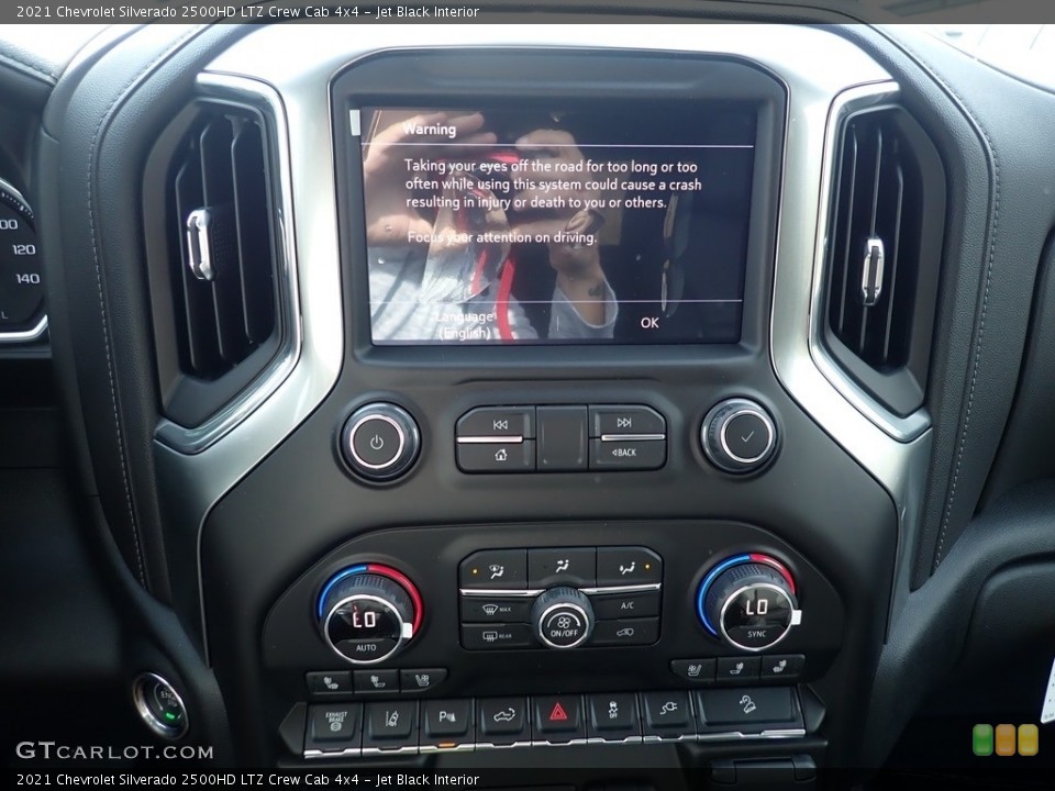 Jet Black Interior Controls for the 2021 Chevrolet Silverado 2500HD LTZ Crew Cab 4x4 #139948968