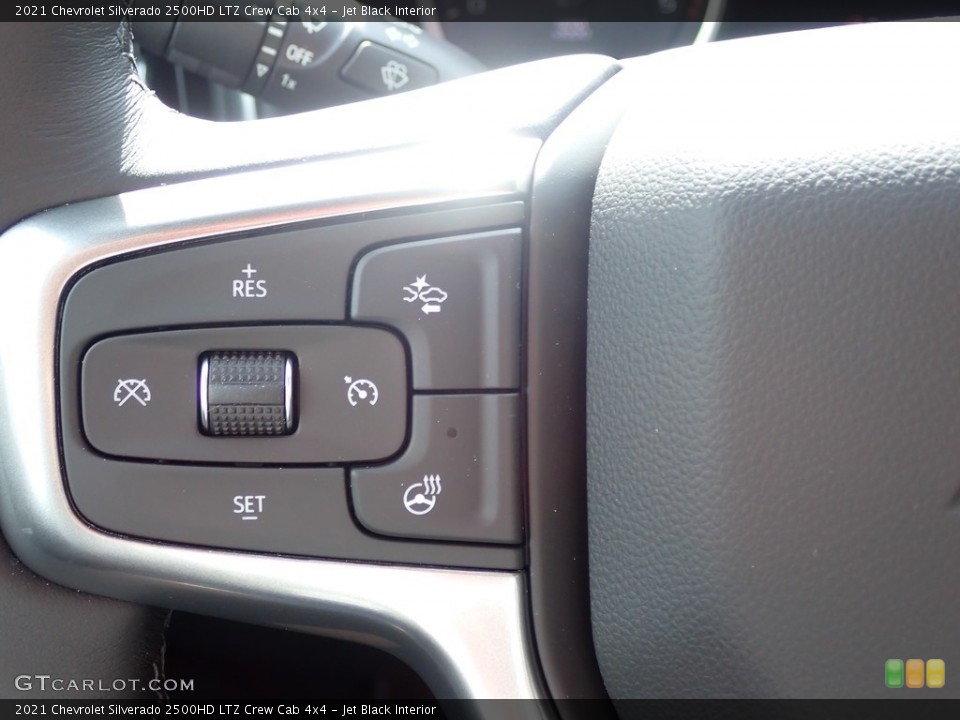 Jet Black Interior Steering Wheel for the 2021 Chevrolet Silverado 2500HD LTZ Crew Cab 4x4 #139949037