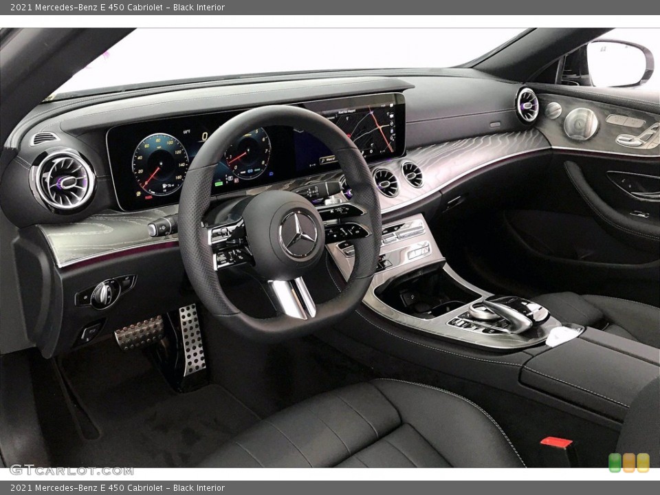 Black Interior Dashboard for the 2021 Mercedes-Benz E 450 Cabriolet #139949208