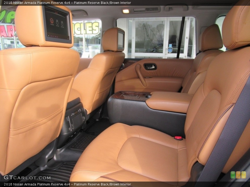 Platinum Reserve Black/Brown Interior Rear Seat for the 2018 Nissan Armada Platinum Reserve 4x4 #139949895