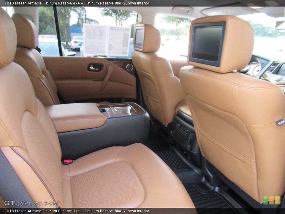 Platinum Reserve Black/Brown Interior Rear Seat for the 2018 Nissan Armada Platinum Reserve 4x4 #139949931