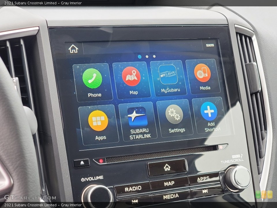 Gray Interior Controls for the 2021 Subaru Crosstrek Limited #139950252