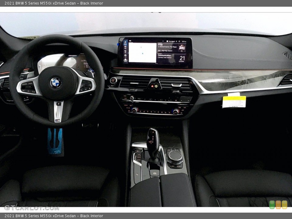 Black Interior Dashboard for the 2021 BMW 5 Series M550i xDrive Sedan #139951587