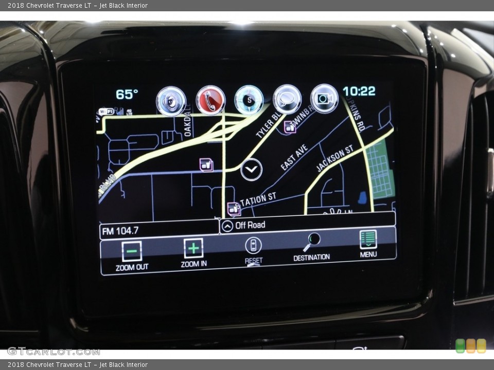 Jet Black Interior Navigation for the 2018 Chevrolet Traverse LT #139952453