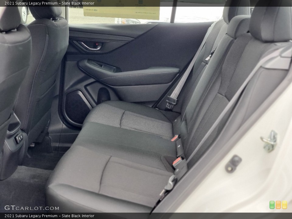 Slate Black Interior Rear Seat for the 2021 Subaru Legacy Premium #139952880