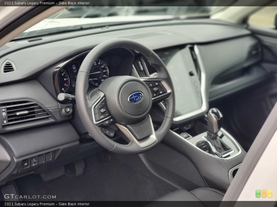 Slate Black Interior Dashboard for the 2021 Subaru Legacy Premium #139952898