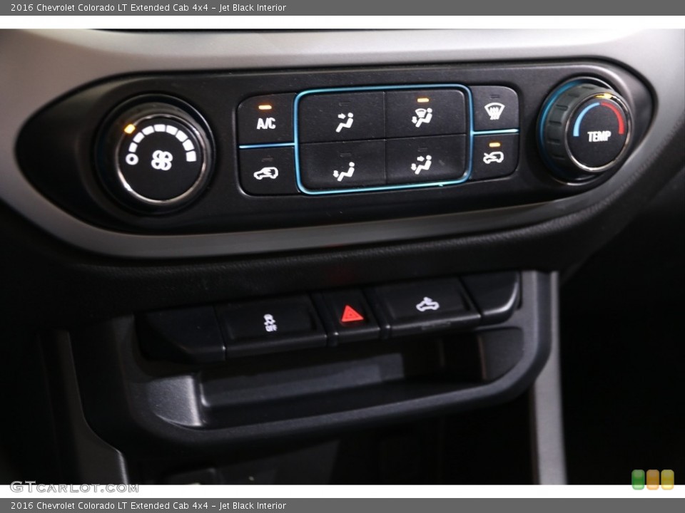 Jet Black Interior Controls for the 2016 Chevrolet Colorado LT Extended Cab 4x4 #139953306