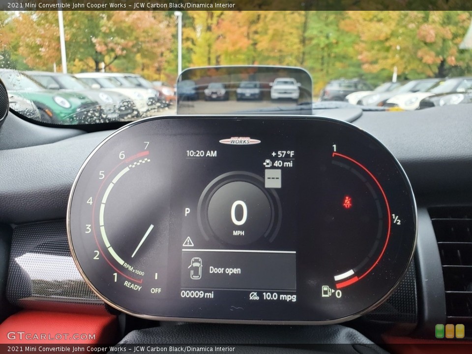 JCW Carbon Black/Dinamica Interior Gauges for the 2021 Mini Convertible John Cooper Works #139954221