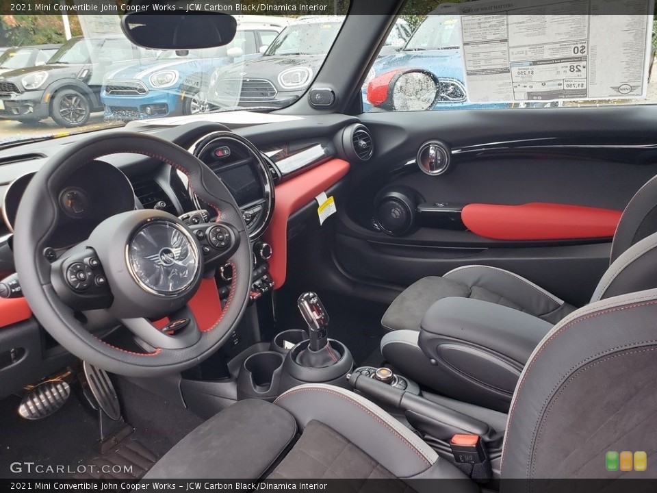 JCW Carbon Black/Dinamica Interior Photo for the 2021 Mini Convertible John Cooper Works #139954230
