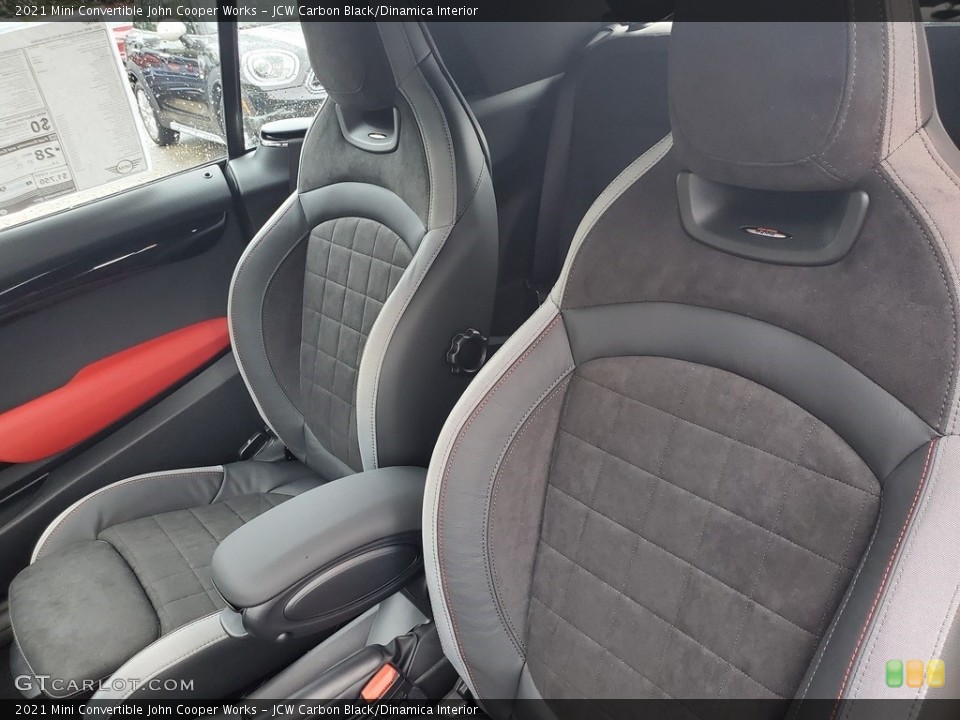 JCW Carbon Black/Dinamica 2021 Mini Convertible Interiors