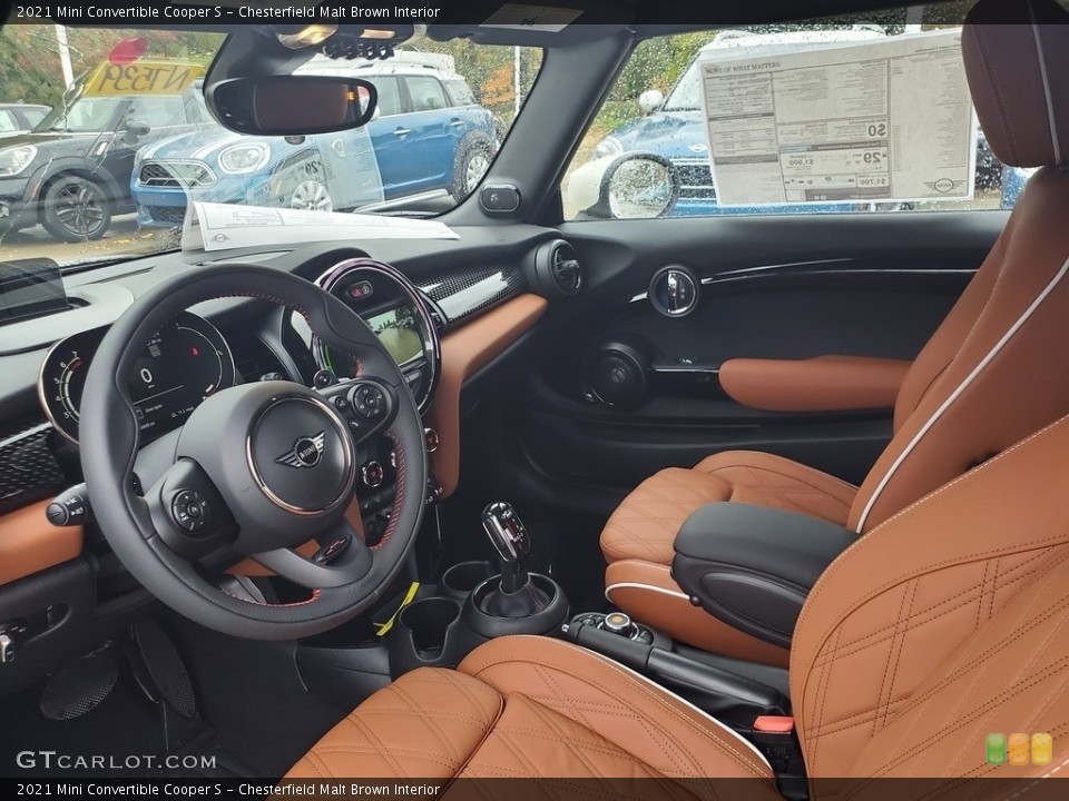 Chesterfield Malt Brown Interior Photo for the 2021 Mini Convertible Cooper S #139954299