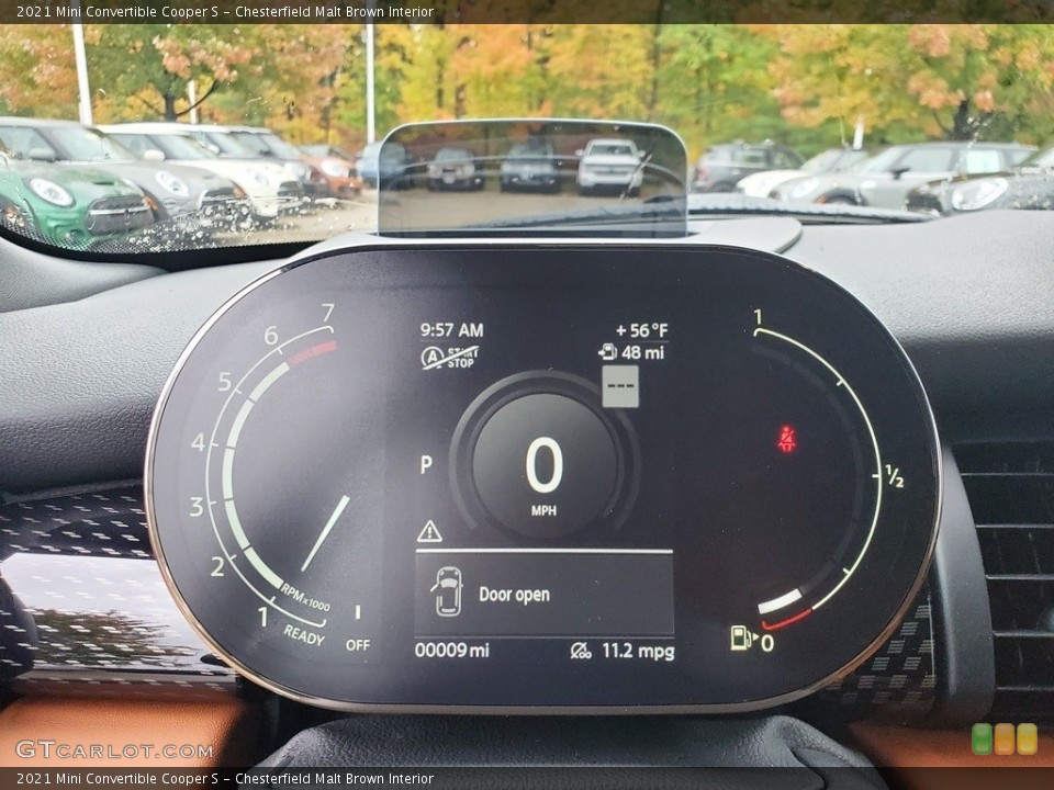 Chesterfield Malt Brown Interior Gauges for the 2021 Mini Convertible Cooper S #139954317