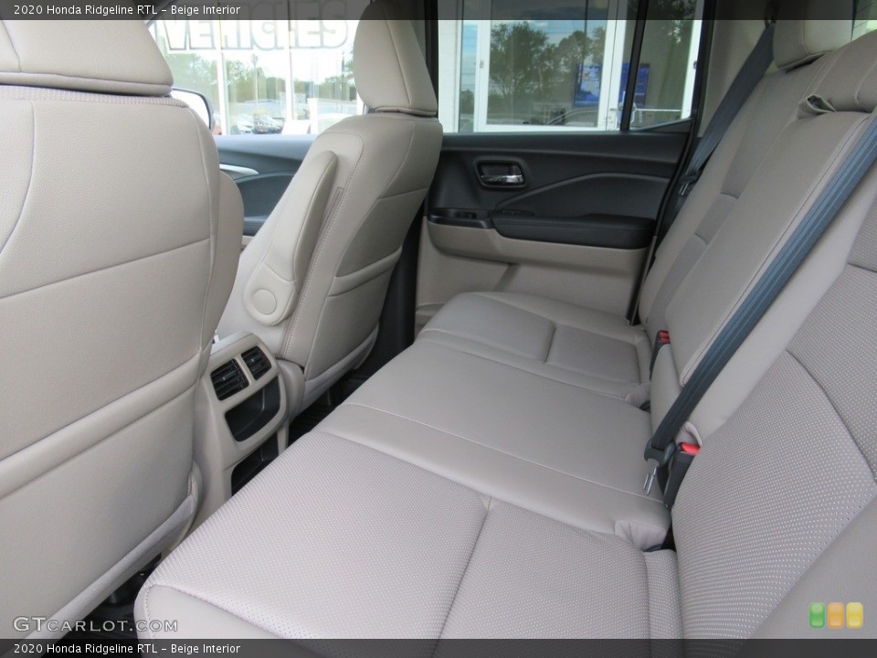 Beige Interior Rear Seat for the 2020 Honda Ridgeline RTL #139955596
