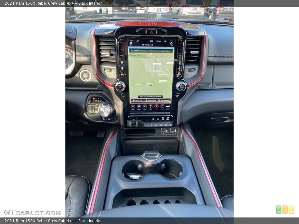 Black Interior Navigation for the 2021 Ram 1500 Rebel Crew Cab 4x4 #139955773
