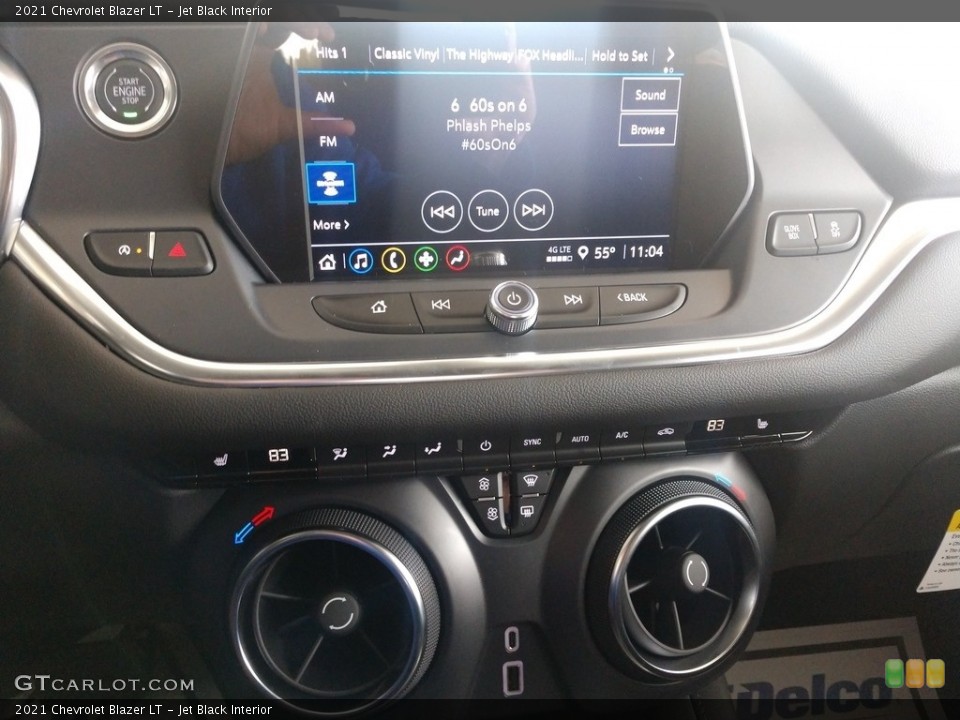 Jet Black Interior Controls for the 2021 Chevrolet Blazer LT #139955987