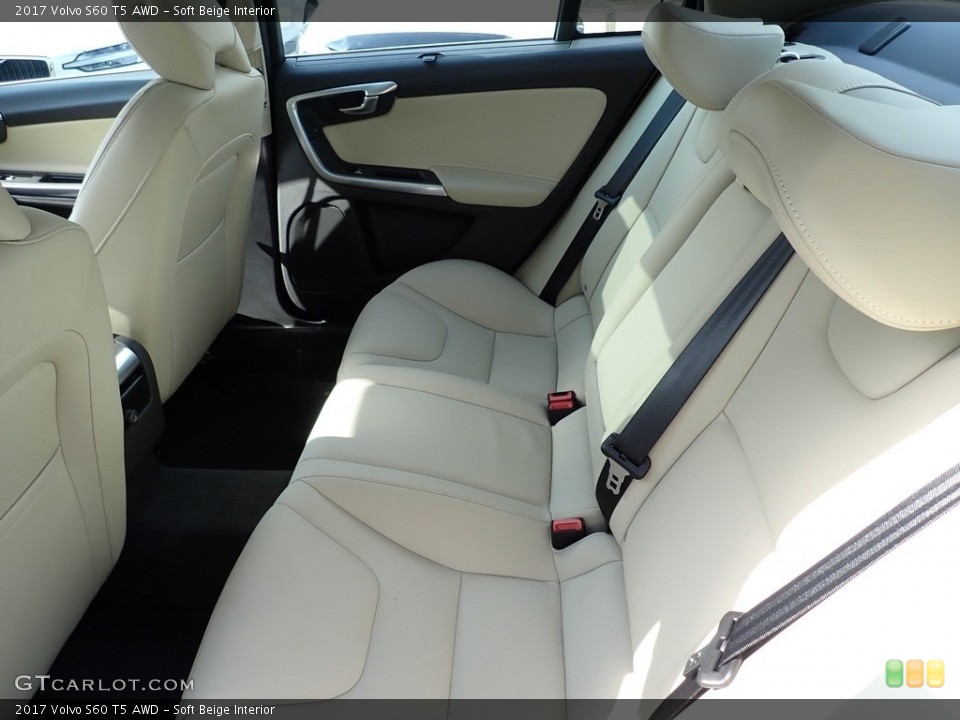 Soft Beige Interior Rear Seat for the 2017 Volvo S60 T5 AWD #139956175
