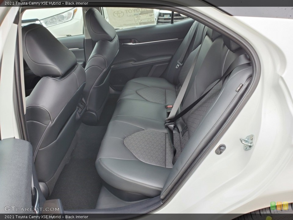 Black Interior Rear Seat for the 2021 Toyota Camry XSE Hybrid #139957711