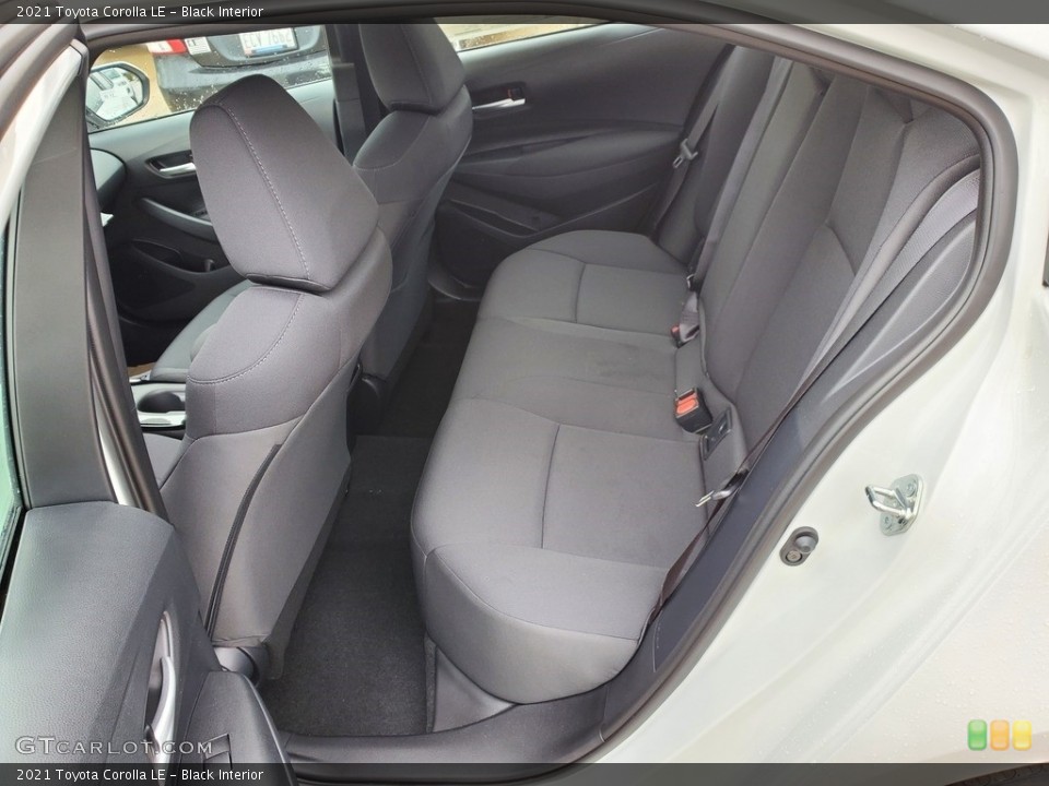 Black Interior Rear Seat for the 2021 Toyota Corolla LE #139957975