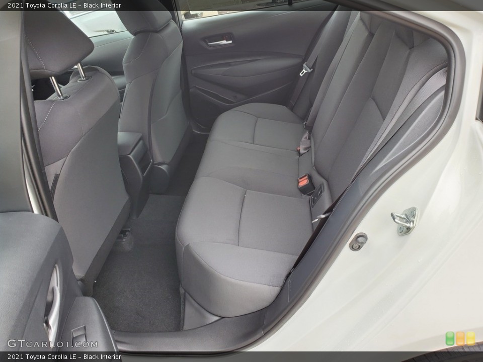 Black Interior Rear Seat for the 2021 Toyota Corolla LE #139958065