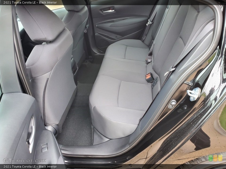 Black Interior Rear Seat for the 2021 Toyota Corolla LE #139958806