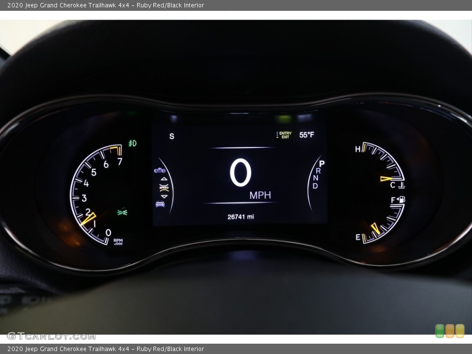 Ruby Red/Black Interior Gauges for the 2020 Jeep Grand Cherokee Trailhawk 4x4 #139958986