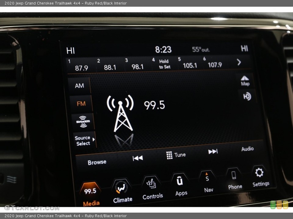 Ruby Red/Black Interior Audio System for the 2020 Jeep Grand Cherokee Trailhawk 4x4 #139959028