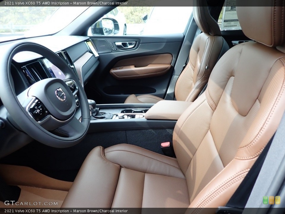 Maroon Brown/Charcoal Interior Front Seat for the 2021 Volvo XC60 T5 AWD Inscription #139959364