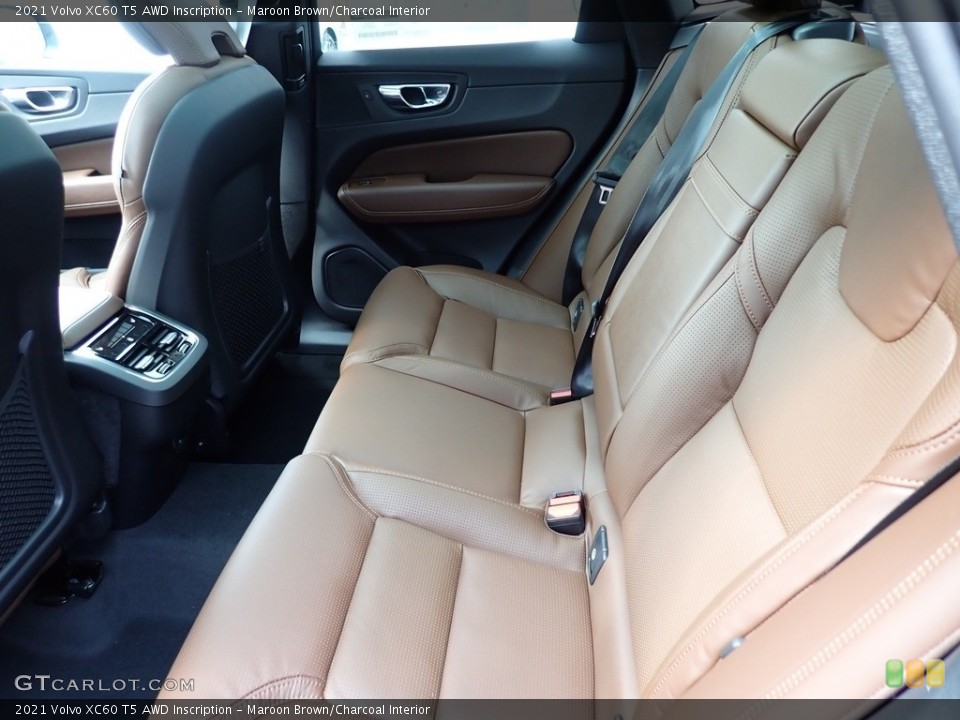 Maroon Brown/Charcoal Interior Rear Seat for the 2021 Volvo XC60 T5 AWD Inscription #139959391