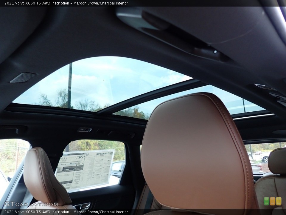 Maroon Brown/Charcoal Interior Sunroof for the 2021 Volvo XC60 T5 AWD Inscription #139959475
