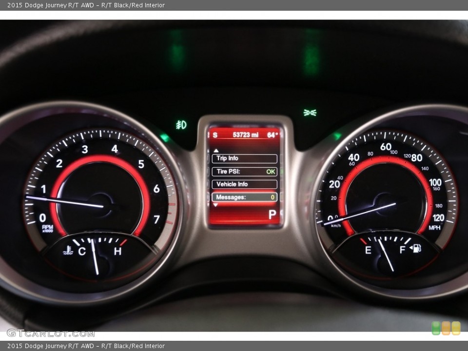 R/T Black/Red Interior Gauges for the 2015 Dodge Journey R/T AWD #139961038