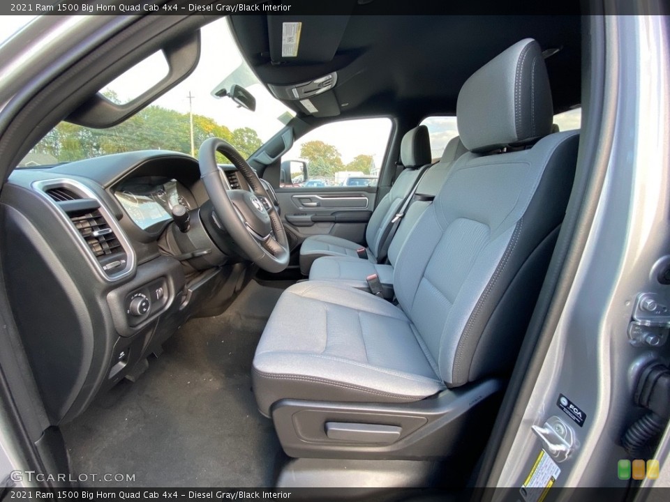 Diesel Gray/Black Interior Photo for the 2021 Ram 1500 Big Horn Quad Cab 4x4 #139961575