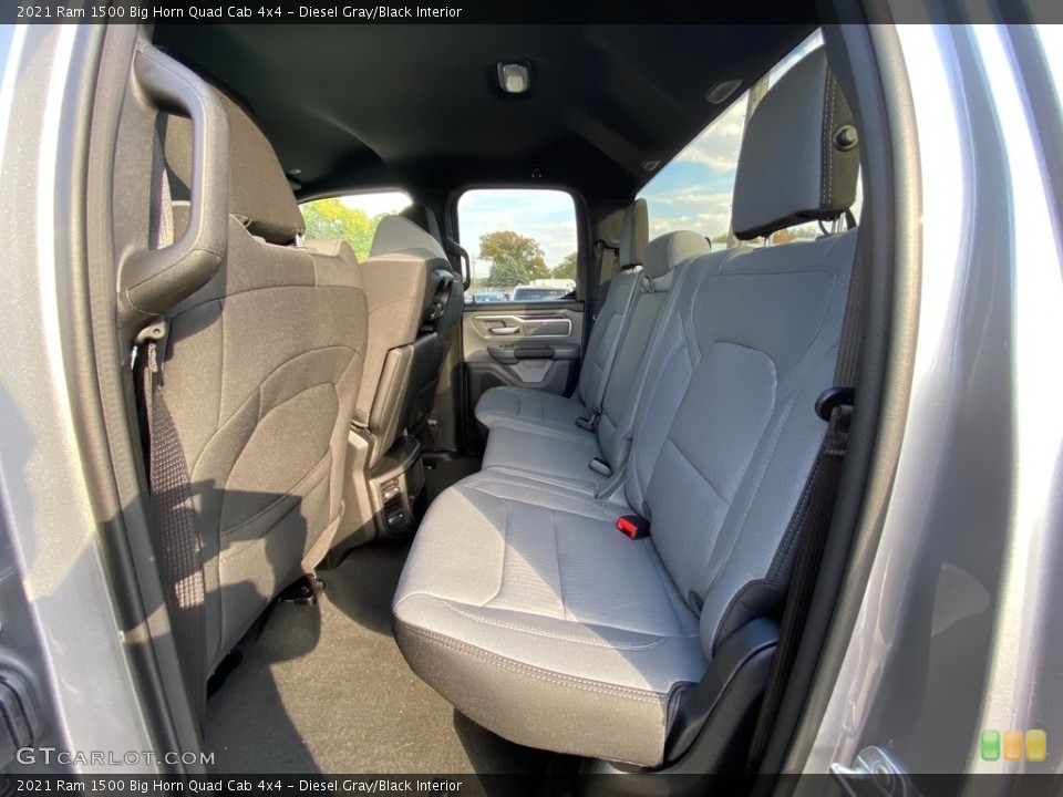 Diesel Gray/Black Interior Rear Seat for the 2021 Ram 1500 Big Horn Quad Cab 4x4 #139961599